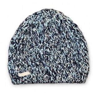 Columbia Women’s Marled Navy and Light Blue Knit Beanie Hat